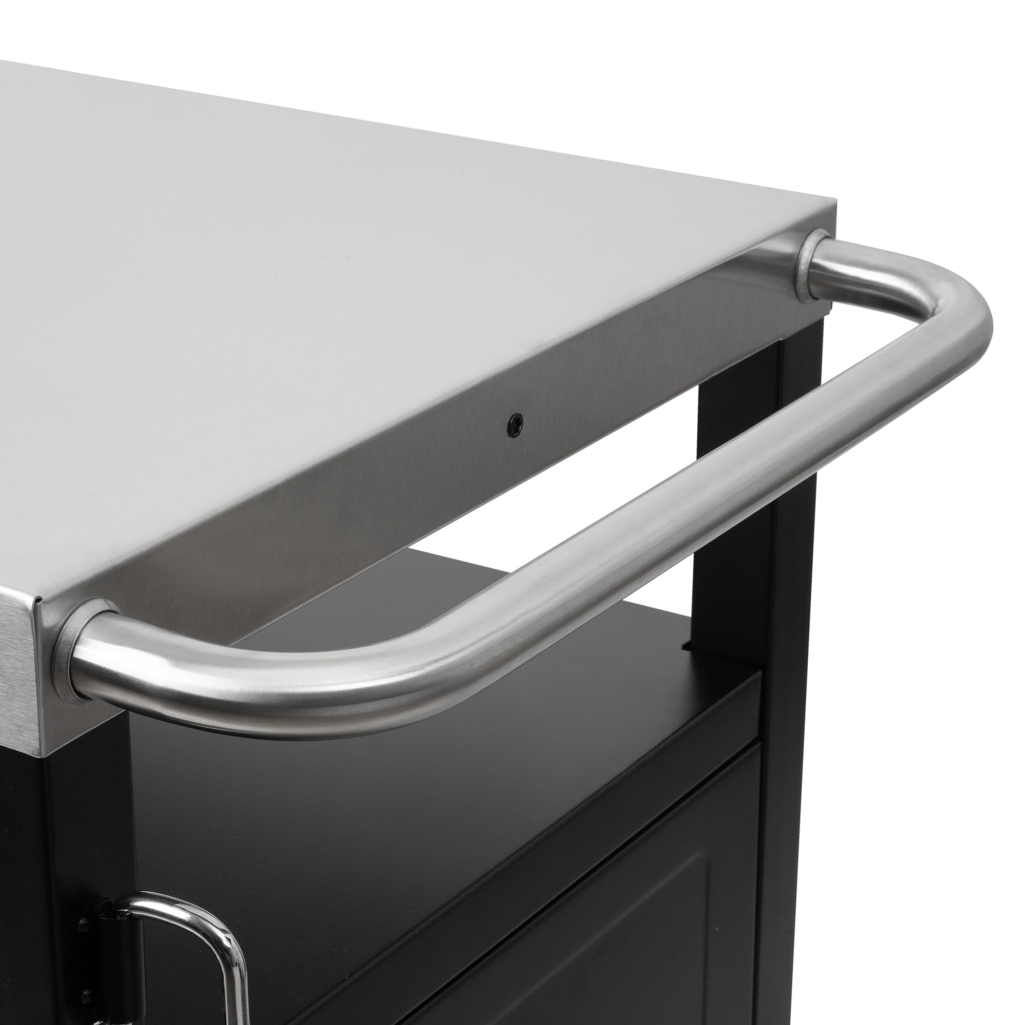 BBQ-TORO Carrito para Barbacoa | 103,5 x 59 x 81 cm | Mesa Auxiliar | Color Plata | Carro con Ruedas | Cocina al Aire Libre | Carrito Auxiliar para Barbacoa | Accesorio para Barbacoa