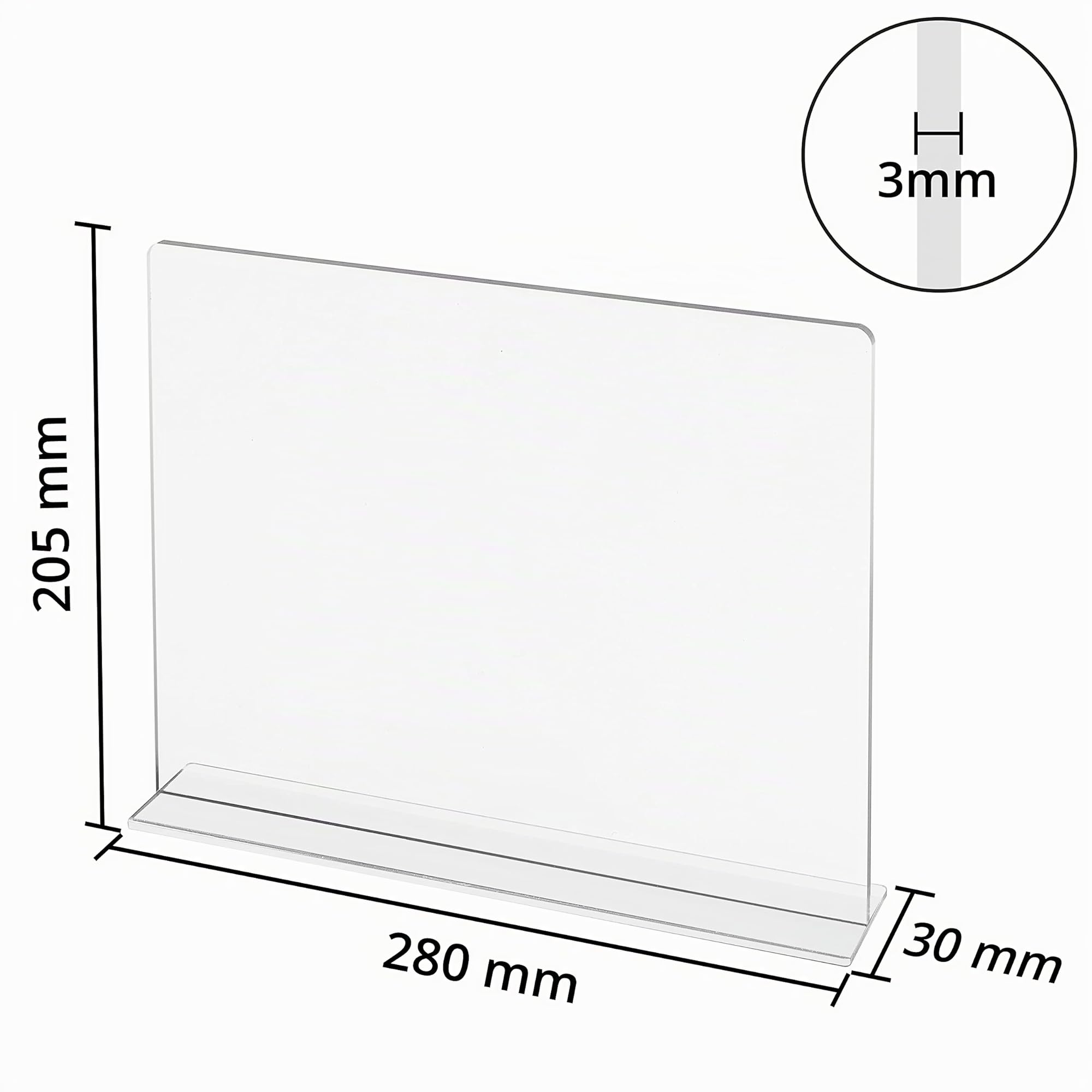 Separadores de Cajones Acrílicos Transparentes Pack 6 - Organizador Armario Vertical