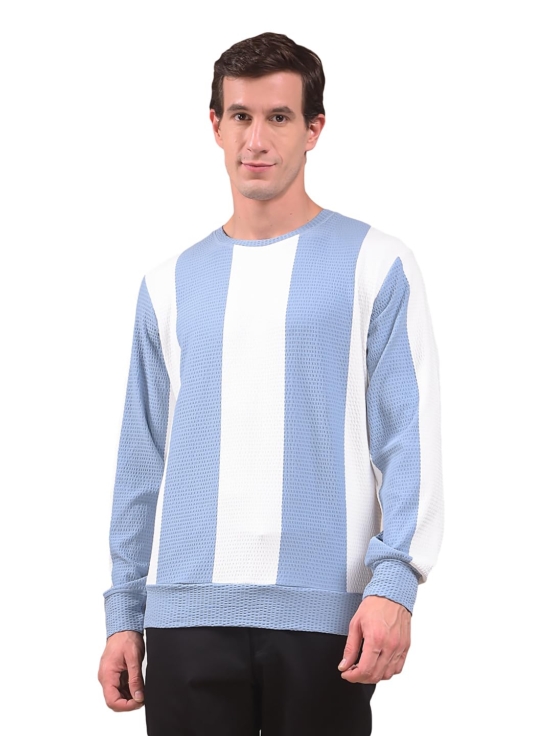 crimsoune club Men's Blue Vertical Stripes Sweatshirt-picture-42