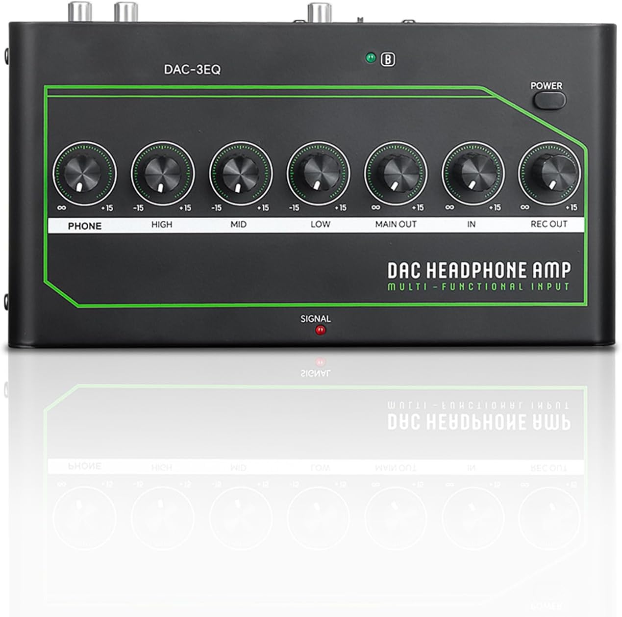 Gaming Headphone Amplifier with Top-Class Digital-to-Analog Conversion and One-Key Mode Switching for an Immersive Black Iron Game Console Experience (GB Plug)