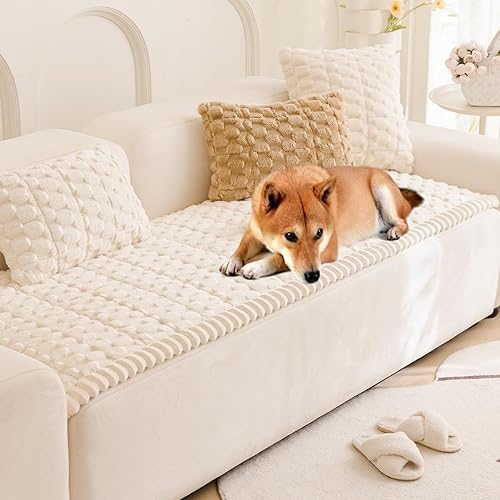 Fundas de sofá de felpa para mascotas, lavables, protectores de sofá para cojines, fundas protectoras de muebles aptas para perros