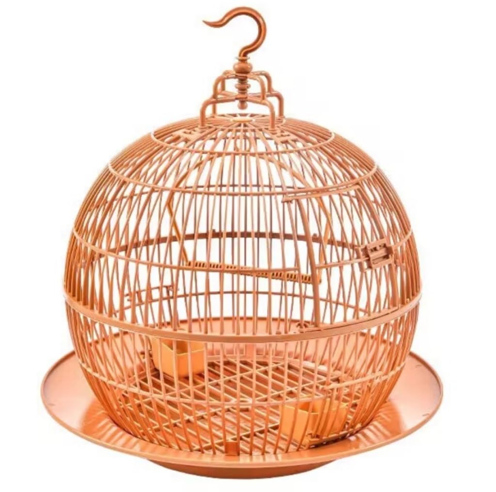 Jaula Pajaros Jaulas para Pájaros Jaulas De Plástico Para Pájaros, Jaula Para Vuelo De Pájaros, Jaula Para Pájaros Portátil, Jaula Para Pájaros Retro Simple, Portador Redondo Para Casa De Pájaros Jaul