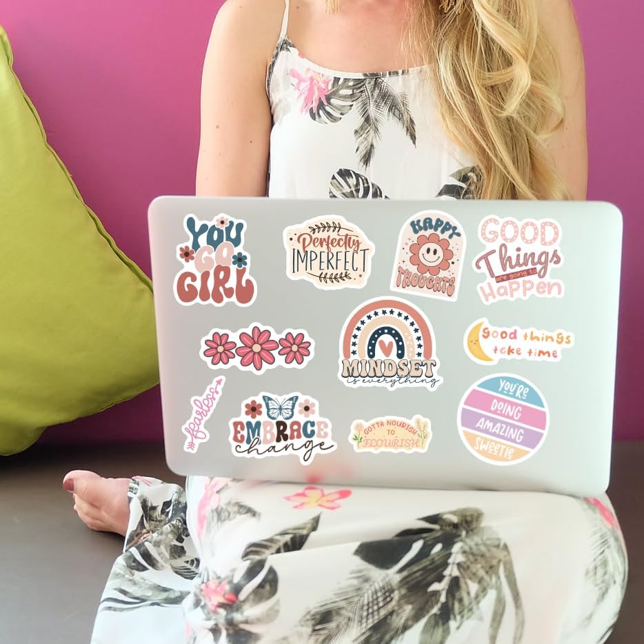 Miniatura 7 de 300 calcomanías motivacionales para tablero de visión, botellas de agua, portátiles, cita inspiradora, vinilo impermeable para diarios, tazas,