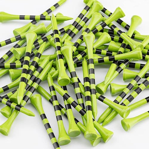 Miniatura 14 de MAZEL Tees de golf de madera natural/bambú de 2 3/4 pulgadas y 3 1/4 pulgadas, paquete de 50 o 120, reduce la fricción y el giro lateral, tees