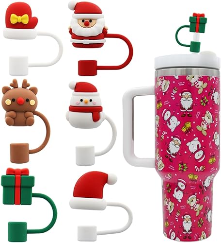 Tapa de popote para copa Stanley, cubierta de popote compatible con vaso de 30 y 40 onzas con asa, tapas de puntas de popote reutilizables de 0.4