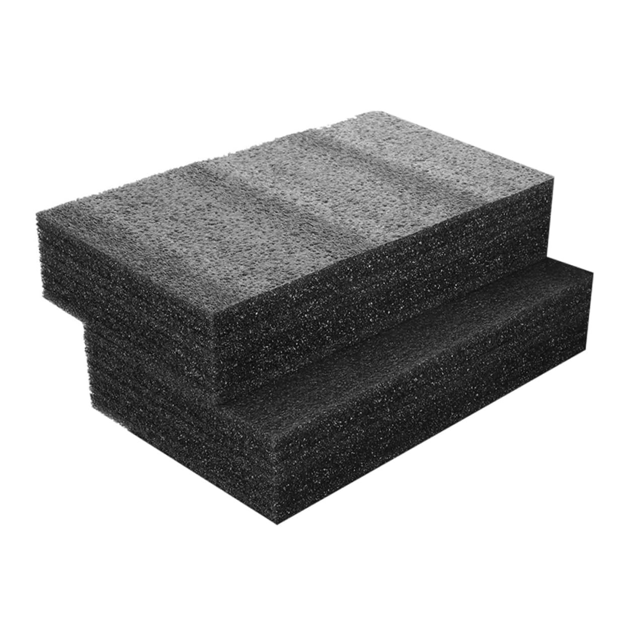 HAWILLOSCH Foam for Packaging 2 Pack Black Foam Inserts Wrapping Inserts for Electronics Camera Case Padding