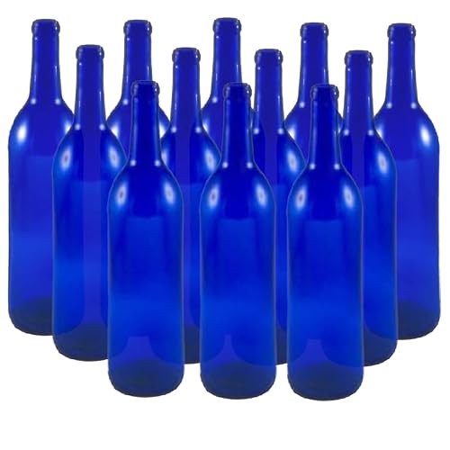 Miniatura 2 de FastRack Paquete de botellas para hacer vino (12 azul cobalto + 12 verdes)  24 botellas