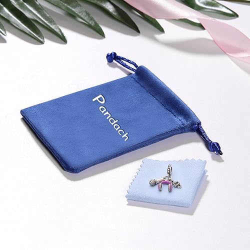 Miniatura 7 de Pandach 925 Sterling Silver Charms for Bracelets Necklace with 5A CZ Stones Dangle Pendant Bead Jewelry Beads Gifts for Women