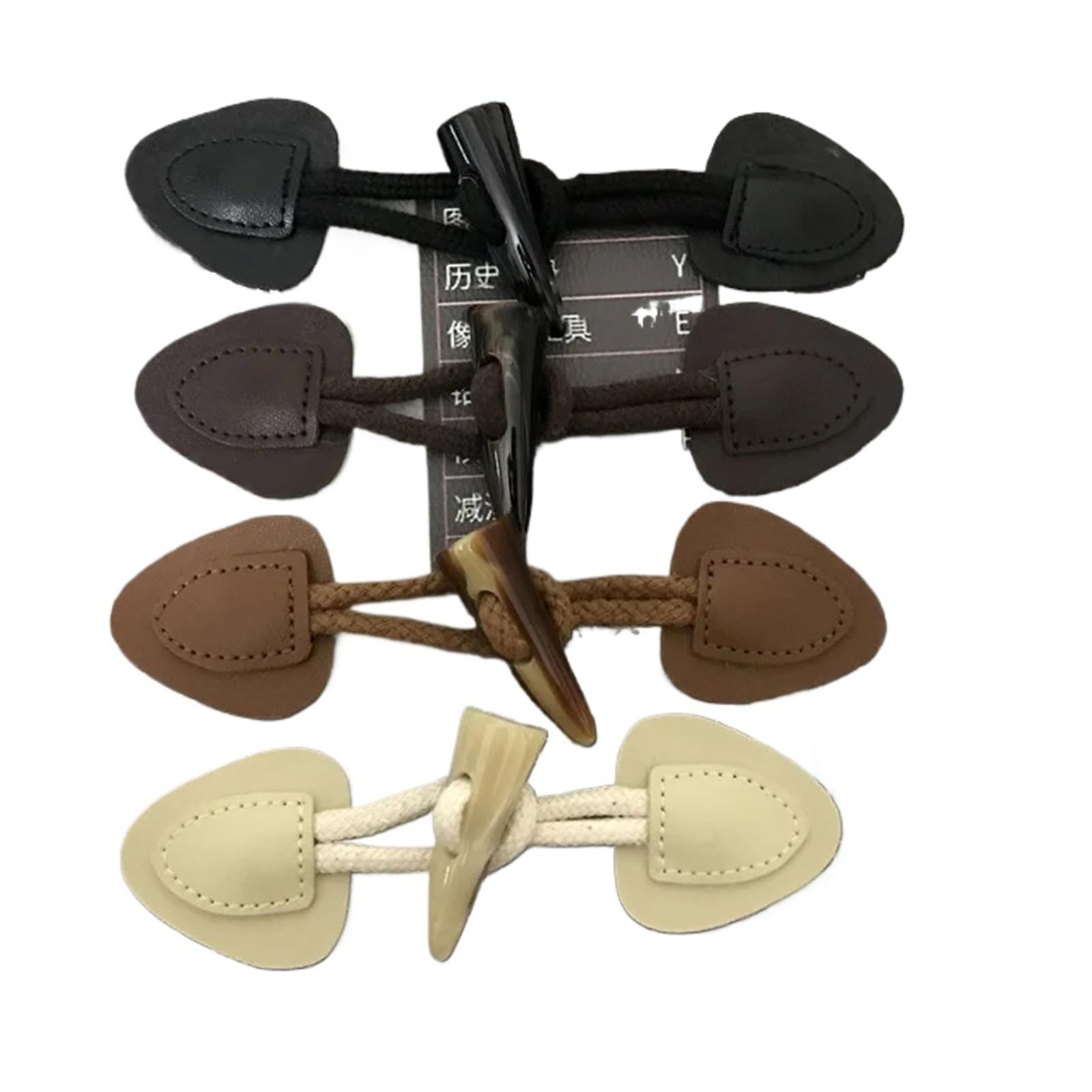 Attache manteau en corne résine PU de 16,5 cm pour fermeture solide et chic