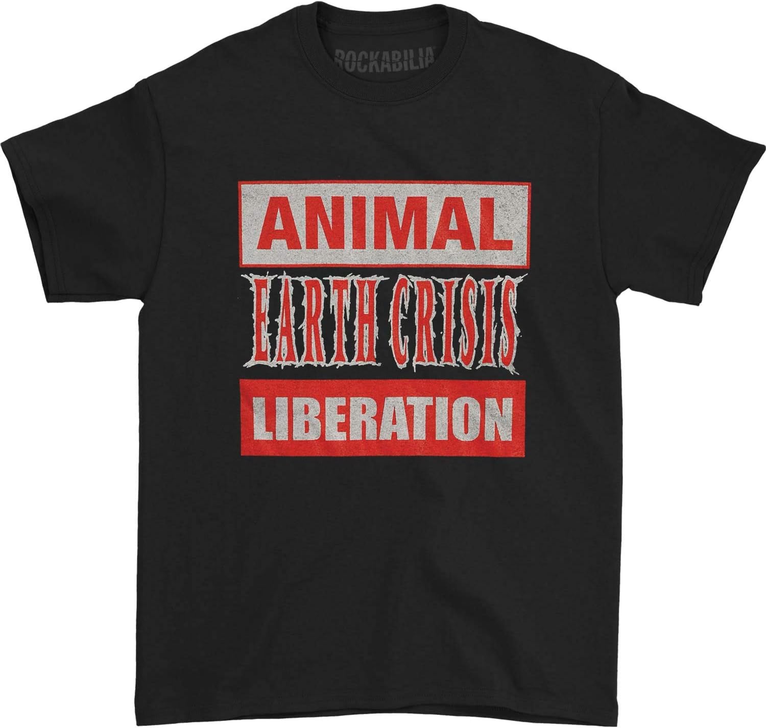 Earth Crisis Men's Animal Liberation T-shirt X-Large Black