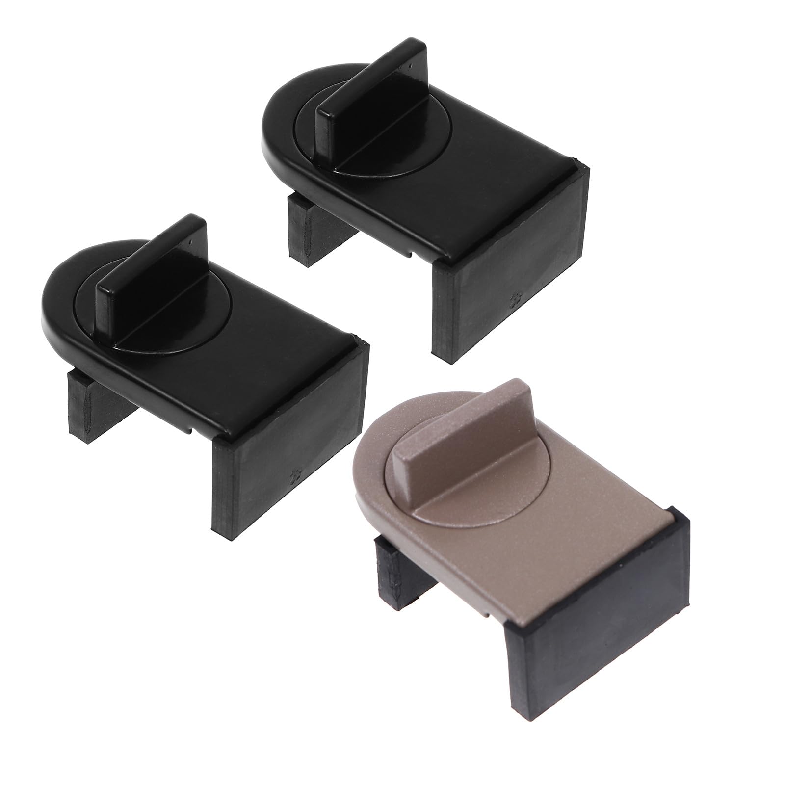 Limitador de seguridad Alipis de aluminio para ventanas correderas, pack de 3