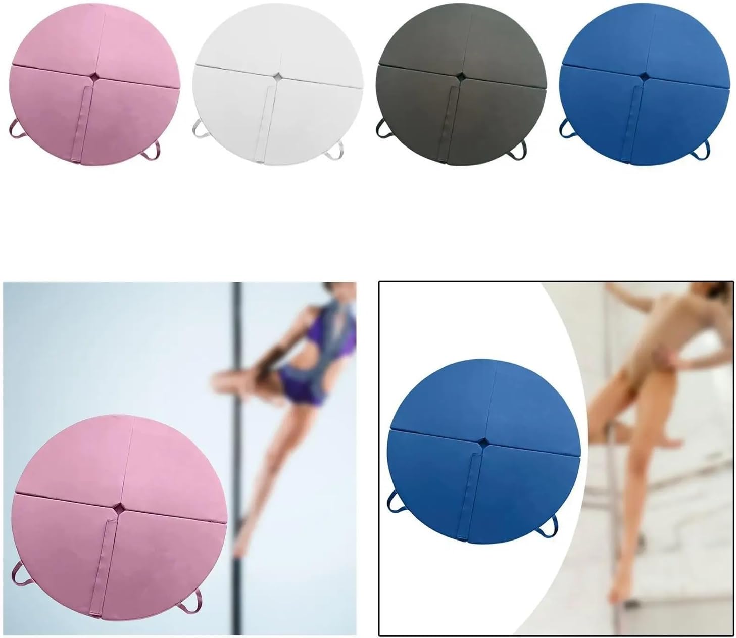 Pole Dance Floor Mat Antifall Cushion for Pole Dance Training Exercise Yoga(Blue)