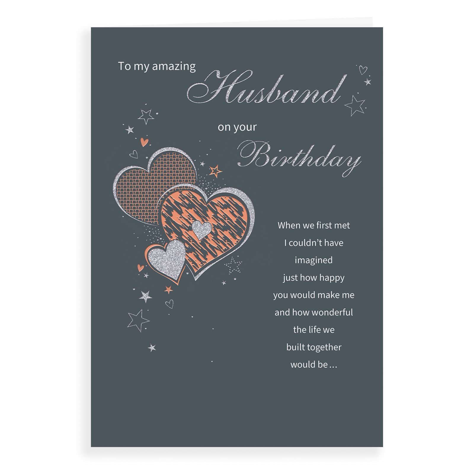 Amazing Husband Birthday Card. 23x15cm (9x6 Inches)