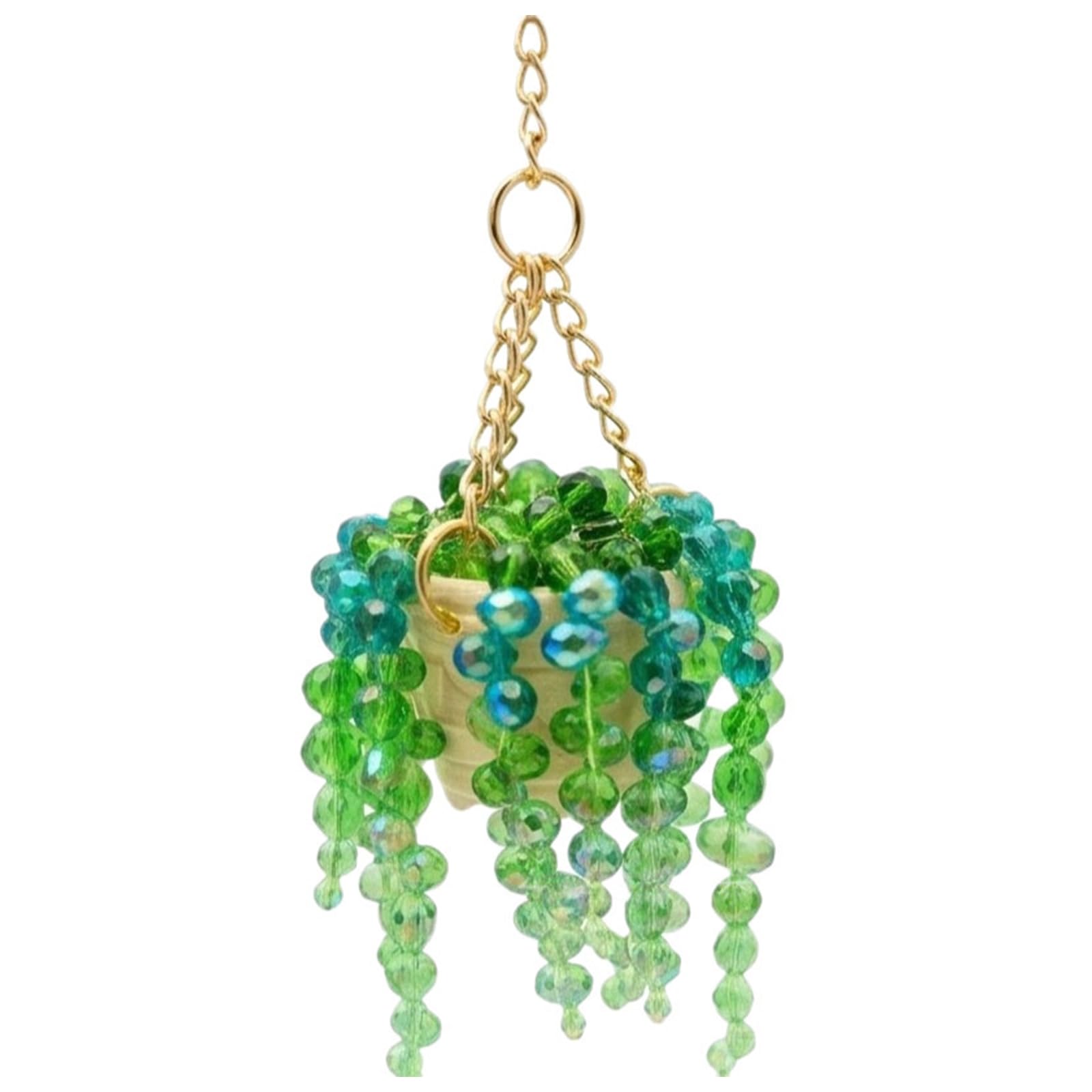 Handmade Beaded Suncatcher,Home Hanging Decor, Crystal Plant Window Hanging Ornament, Gifts