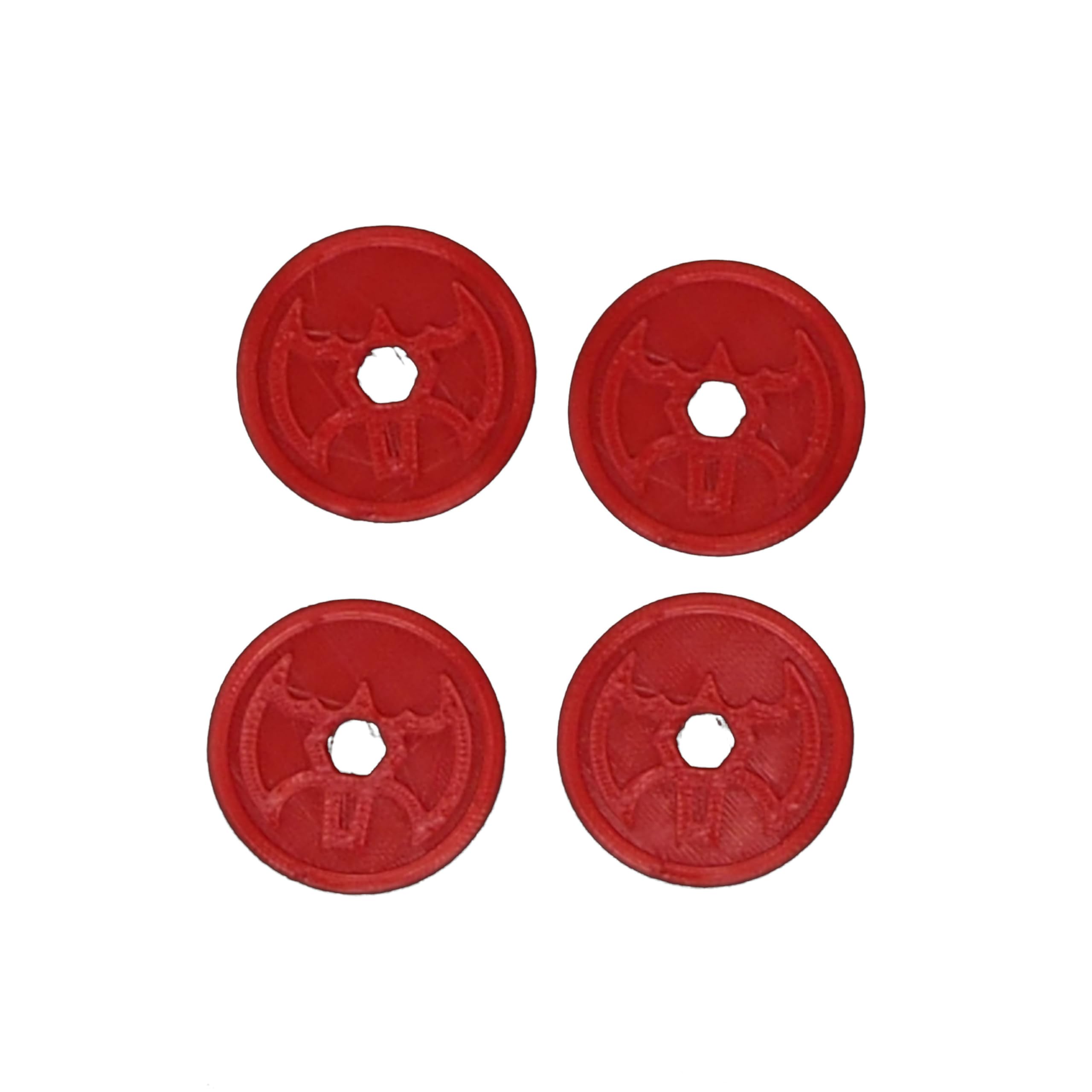 eTech4Us Set of 4 Red Replacement Disc Part for Imaginext Batbot Bat-Tech - Image 2
