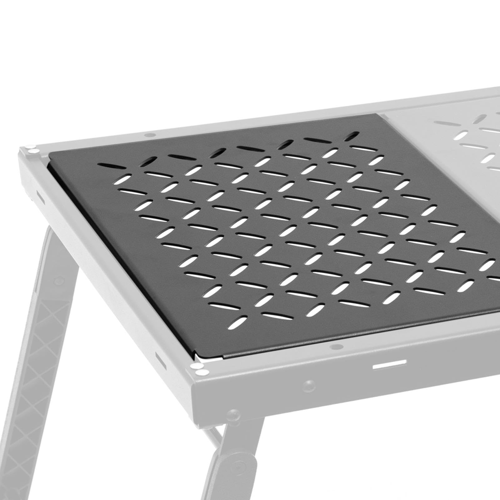 Mesa de camping portátil – Vajilla plegable resistente al óxido | Platos de comedor expandibles de corte de alta precisión para suministros y eventos al aire libre