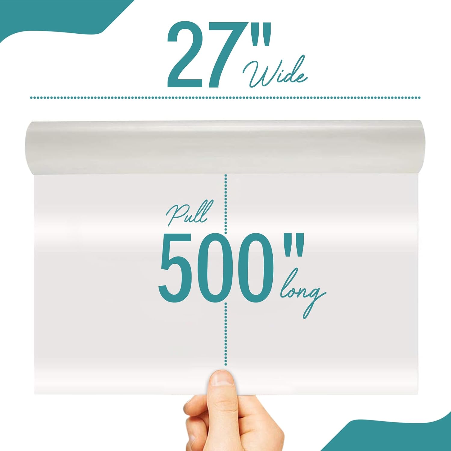 Laminating Film - 2 Pack Glossy Thermal Laminating Roll Easy-Load, 27x500 Inch Laminate Roll - 1" Core, 1.5 Mil