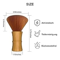 Vista 2 de Cepillo de limpieza de discos de vinilo, cerdas antiestáticas, mango de madera suave, para eliminación de polvo de tocadiscos LP, aguja