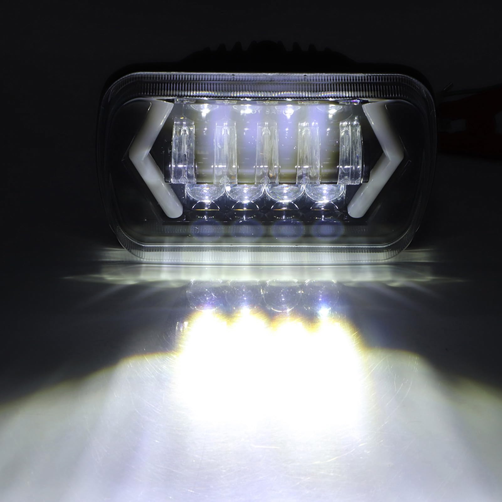 Tbest Fari, 5x7in Faro LED Quadrato Luce Anabbagliante/Anabbagliante Adatto per