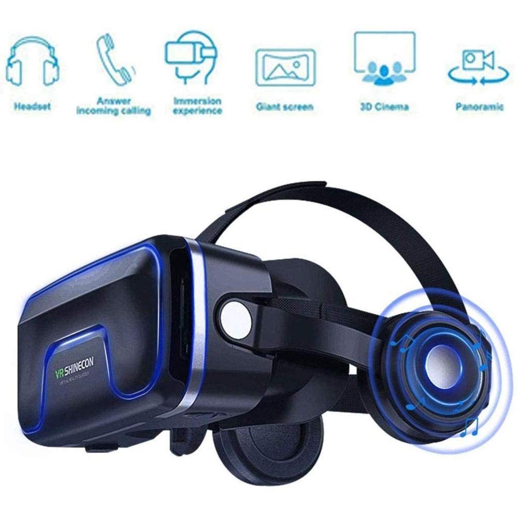 VR Headset Virtual Reality Headset VR Goggles for Movies Video Games - 3D VR Glasses Android and Other Phones Within 4.7-6.5 Inches