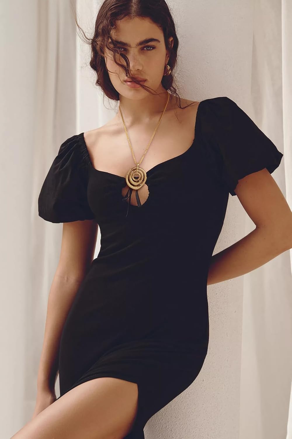 CLASSYZINT Gold Choker Necklace For Women Sun Heart Flower Charms Pendant Necklace Chunky Gold Statement Necklace - Image 5