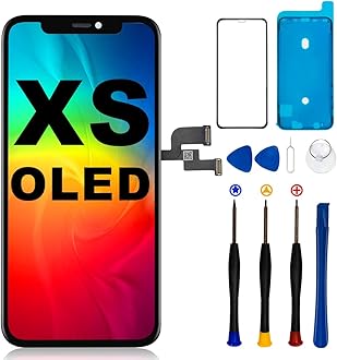 [NOT LCD] for iPhone Xs Screen Replacement OLED 5.8 inch (A1920, A2097, A2098, A2100),3D Touch Screen Display Digitizer Repair Kit Assembly with Complete Repair Tools,Installation Tutorial