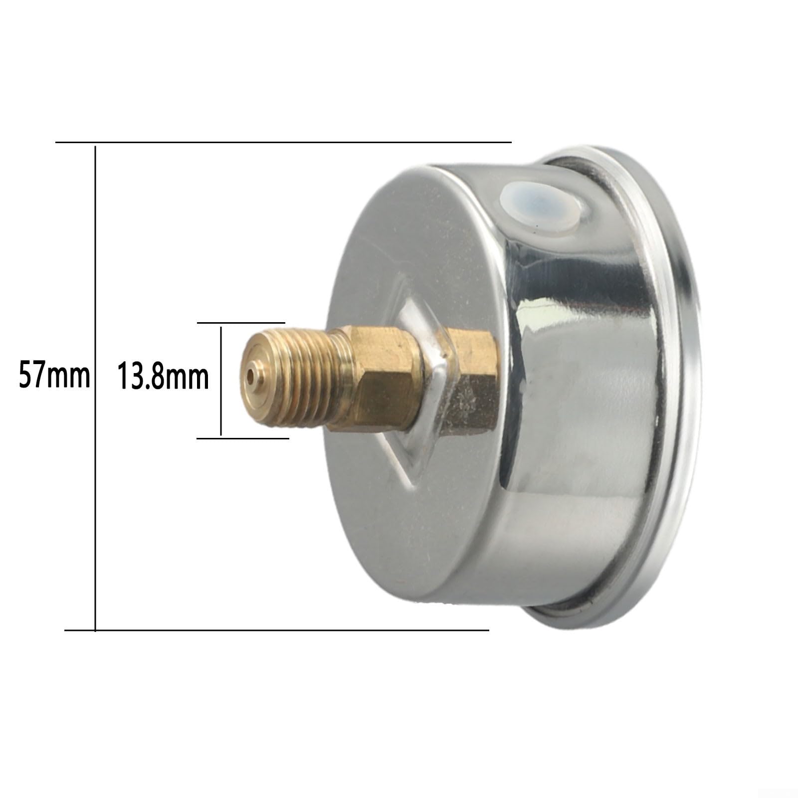 Manometro per idropulitrice, filettatura per M14 X 1,5, manometro ad alta pressione 0-400 bar, 6000 psi, metallo, D2,5 pollici
