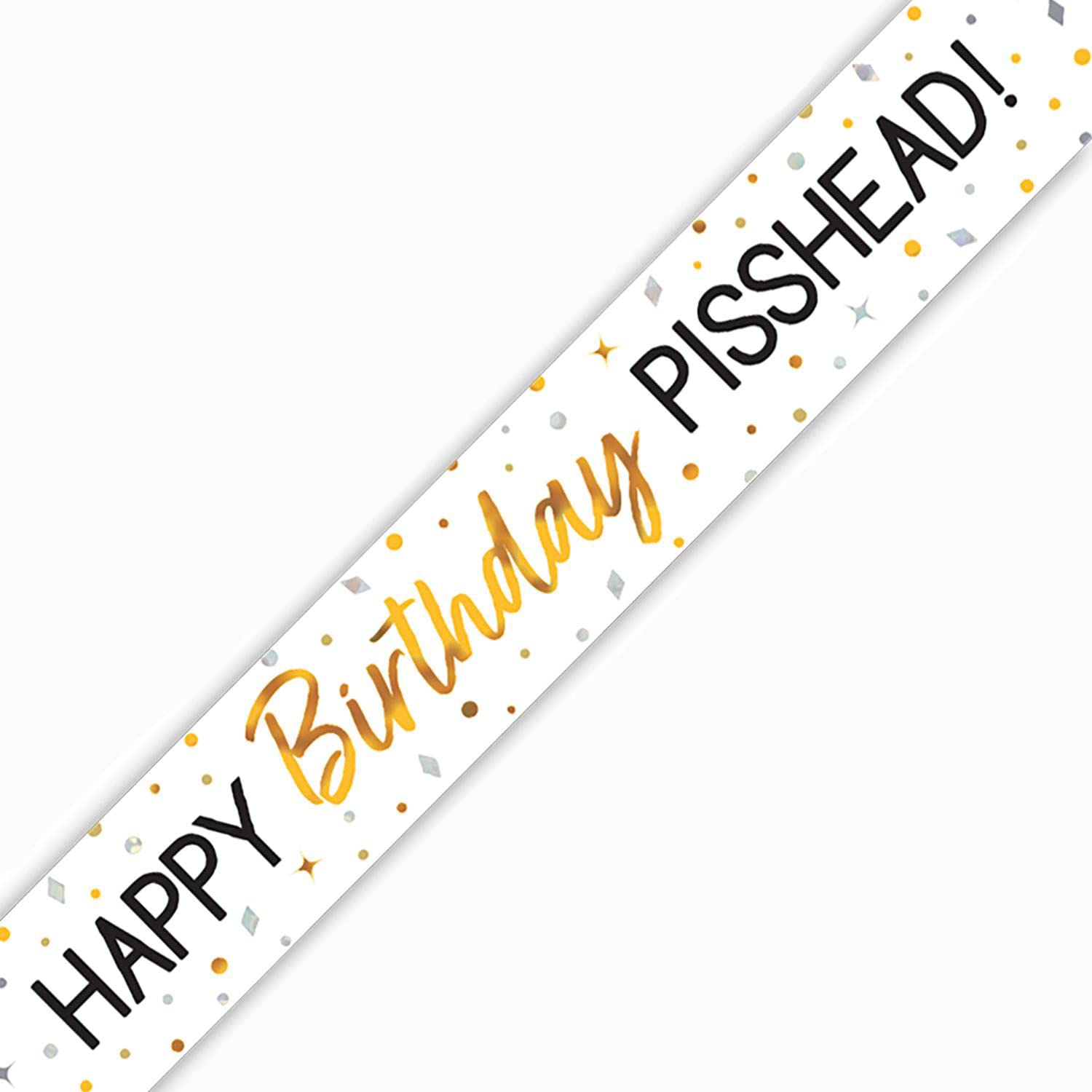 9ft Banner Happy Birthday Pisshead