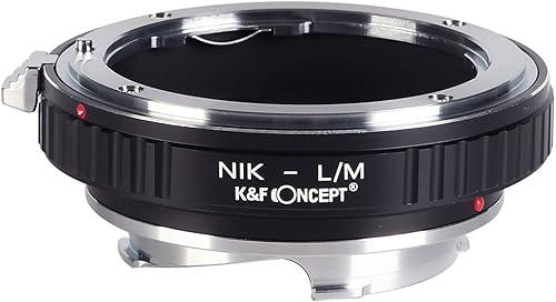 K&F Concept Adaptador de montaje de lente para Nikon Nikkor F Mount Lens a Leica M Mount Camera Body