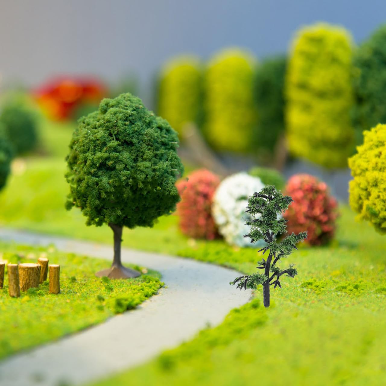 MAGICLULU Mini Spruce Trees for Model Scenery Fake Landscape Trees for Train Railroad Diorama Micro Landscape Decoration for Diy Crafts and Architectural Models - Image 4