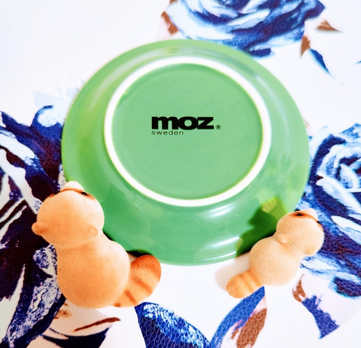 Amazon | ノーブランド品 mozswedenモズ可愛いトナカイ緑グリーン小皿