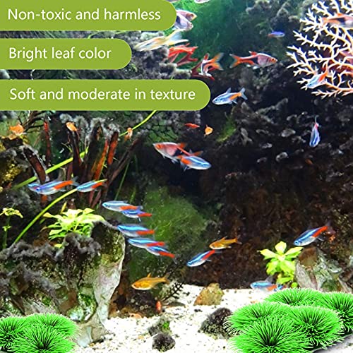 Image of Tyenaza Fish Breeding Grass, Aquarium Fish Tank Plastic Plants Ornamental Fish Betta Resting Spawning Bed Plastic Aquarium Plants Fish Tank Supplies
