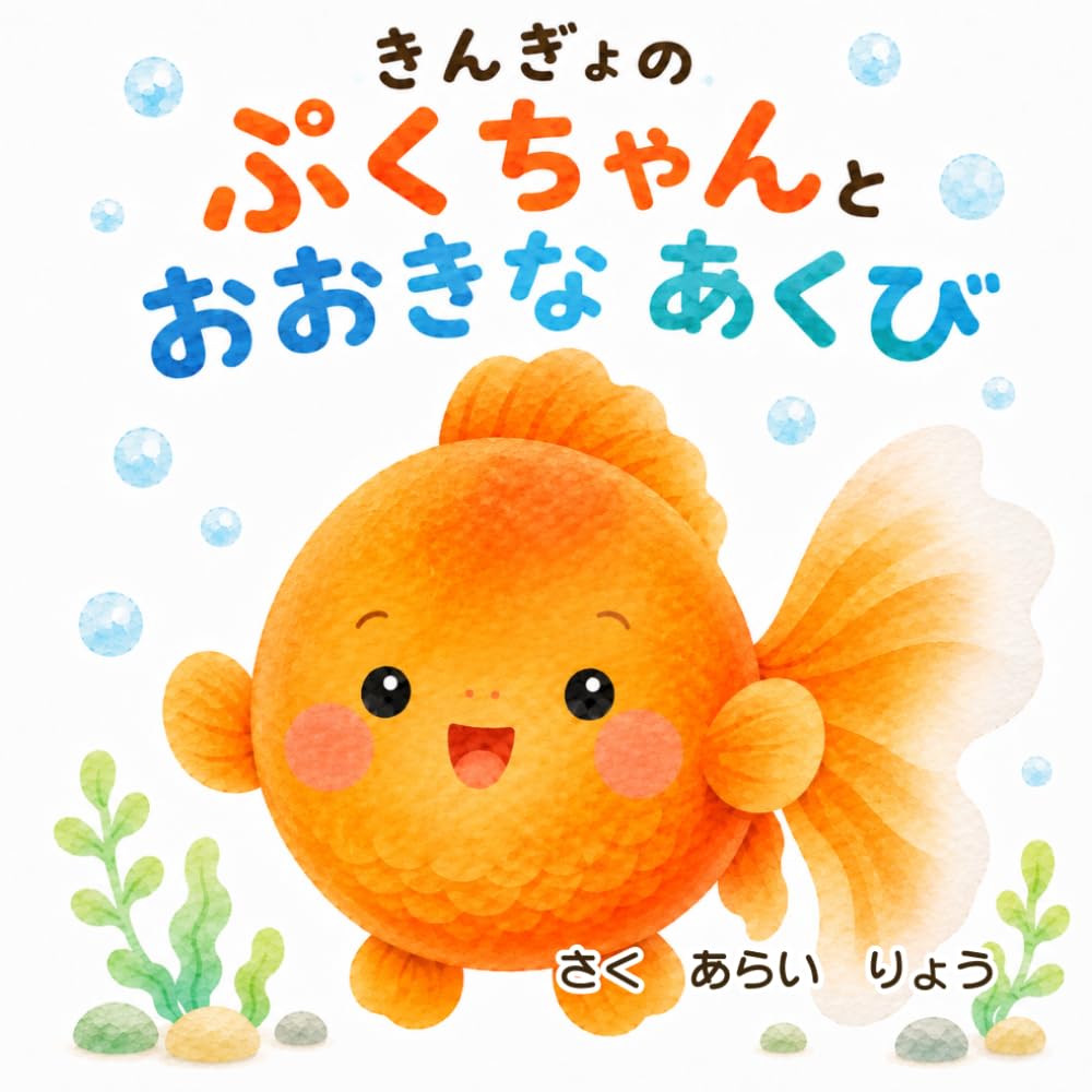 きんぎょのぷくちゃんとおおきなあくび