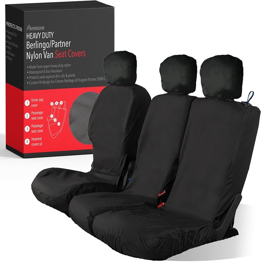 XtremeAuto Universal Black Heavy Duty Van Seat Cover Set