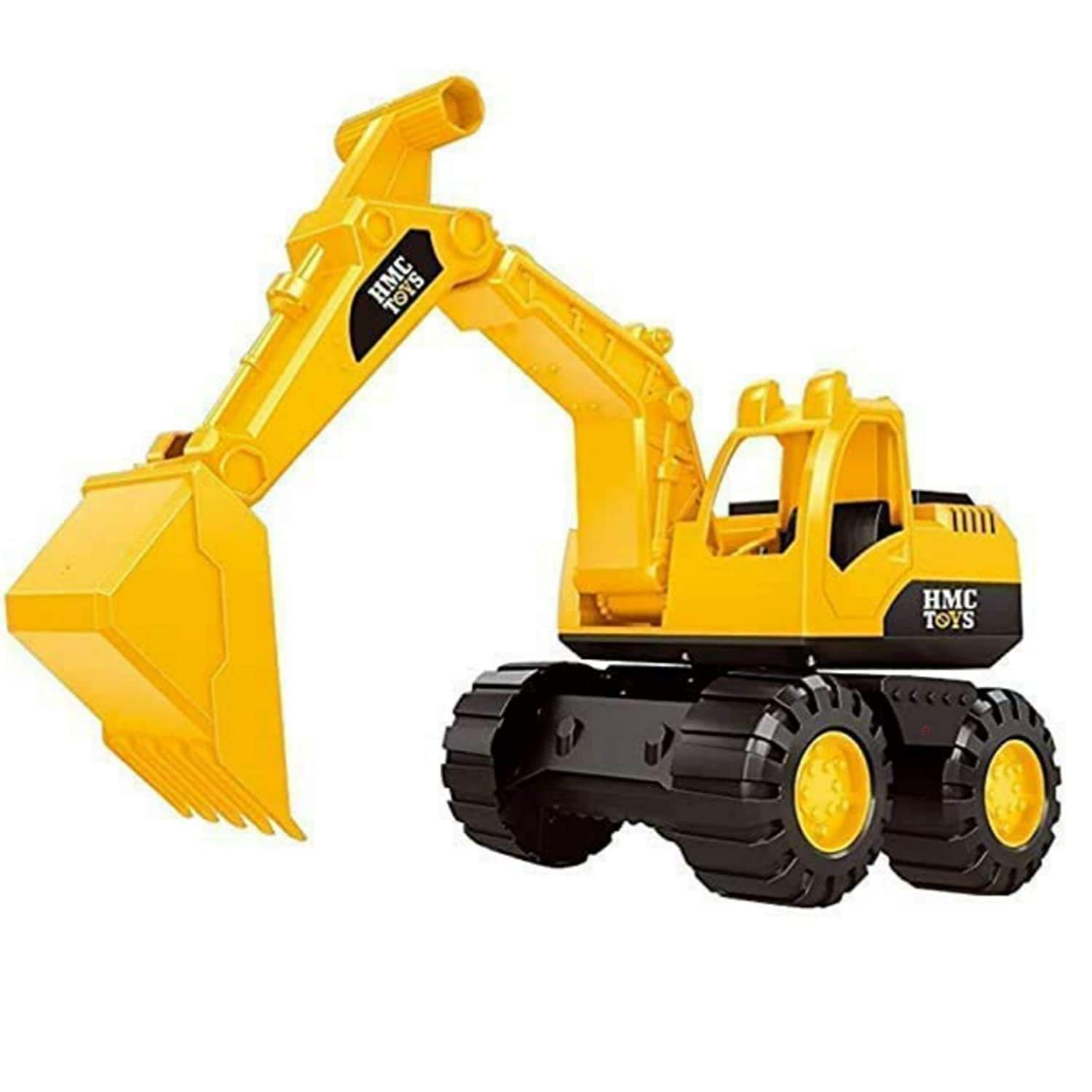 DU Sales Unbreakable Construction Excavator Vehicles Play Set - Push and go Friction Powered REV-UP Truck Toy | JCB Truck Toy for 3+ Years Old Kids Boys|Girls(Set of 1)- Multi Color