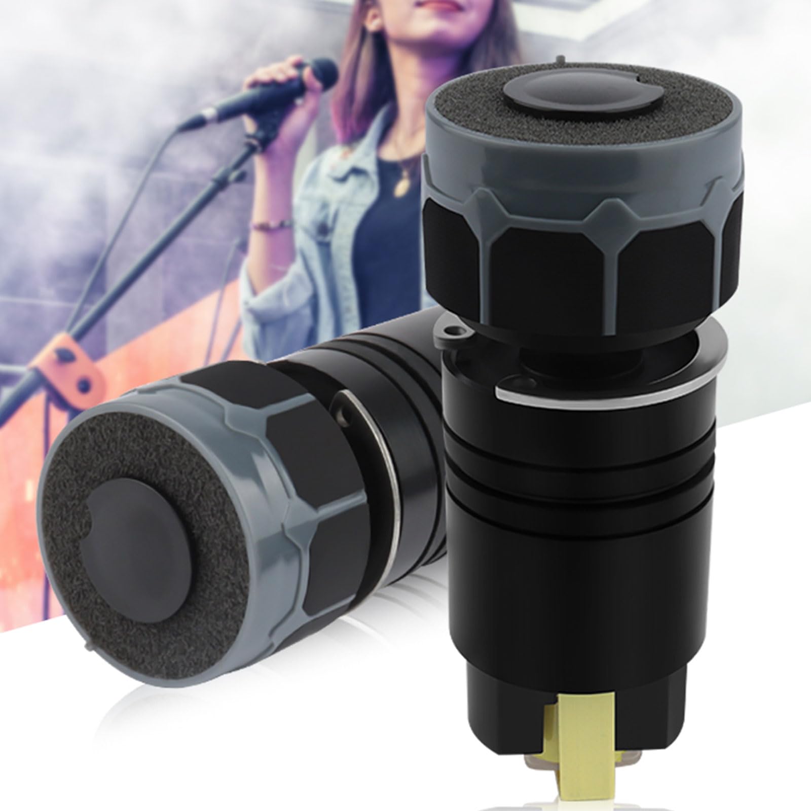 Núcleos de micrófono dinámicos compactos y portátiles para una fácil instalación en diversos entornos, sonido suave, núcleos de repuesto de micrófono vocal cálido