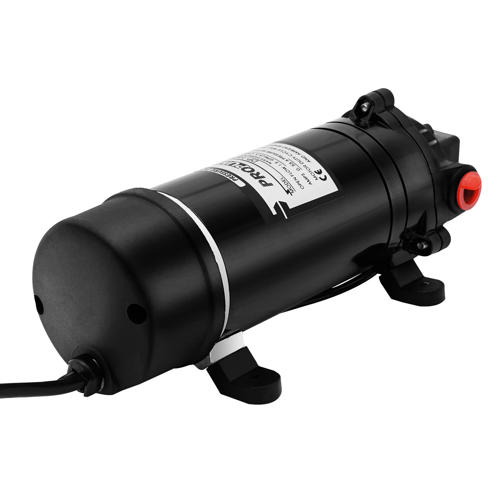 Samozasysająca pompa wodna 220 V, 120 W, 5,5 l/min, pompa podwyższająca ciśnienie 160 psi, ochrona przed przegrzaniem, pompa wysokociśnieniowa, pompa membranowa, cicha, 80 dB, wysokość samozasysania 1