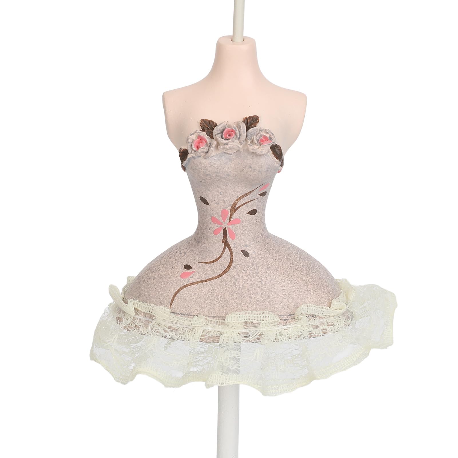Tissting Supporto per Gioielli, Modello Abito da Principessa, Orecchini, Collane, Anelli, Espositori, Supporto per Manichini, Organizer per Gioielli Appesi per Ragazze e Donne (2)