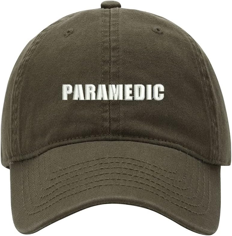 Baseball Cap Men Paramedic Embroidered Washed Cotton Dad Hat Baseball Caps