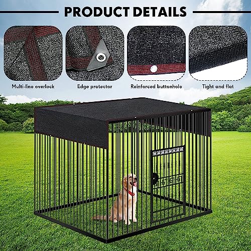 Mesh-Shade-Panel-Dog-Cage-Sunblock-Shading-Cloth-Net-Mesh-Tarp-with-Rope-10X10FT-Dog-Kennel-Cover-Sturdy-Dog-Kennel-Large-Pet-Shade-Cover - Cucciolini Doodles Mesh-Shade-Panel-Dog-Cage-Sunblock-Shading-Cloth-Net-Mesh-Tarp-with-Rope-10X10FT-Dog-Kennel-Cover-Sturdy-Dog-Kennel-Large-Pet-Shade-Cover