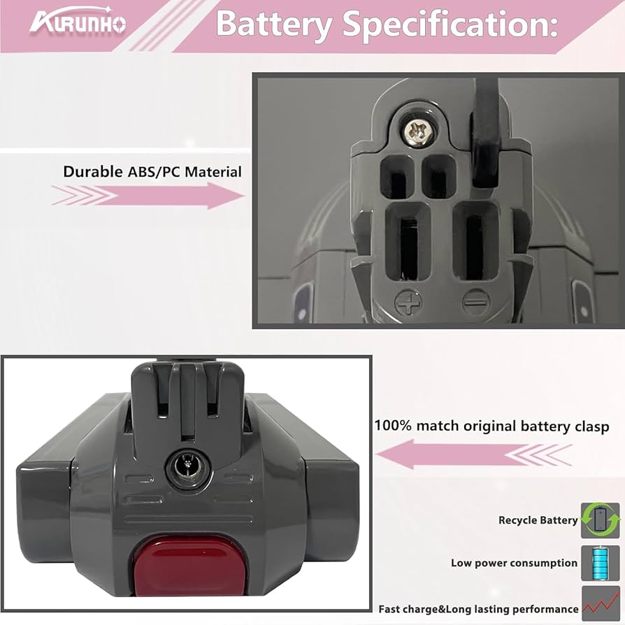 Amazon.com: AURUNHO V11 V15 Click in Battery Replacement for