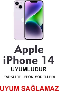 iPhone 14 Uyumlu Mat Siyah Silikon Kılıf, Şok Emici, Koruyucu Kapak