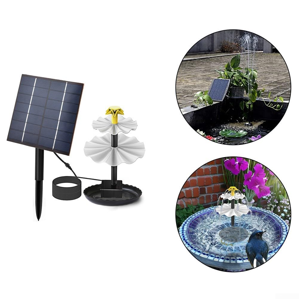 Fontaine solaire d'extérieur 2 W pour oiseaux