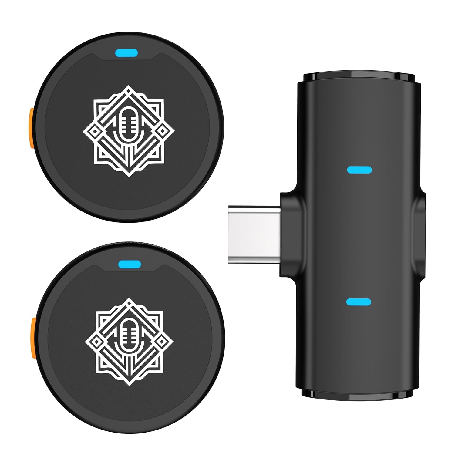 DIGIMORE Dual Wireless Lavalier Microphone Latest 2026 Edition | Mic with Noise Reduction, Low Latency & Real-Time Monitoring | for Type-C & iPhone | Vlogging, Live, Interview (D-460 Lite)-image-42