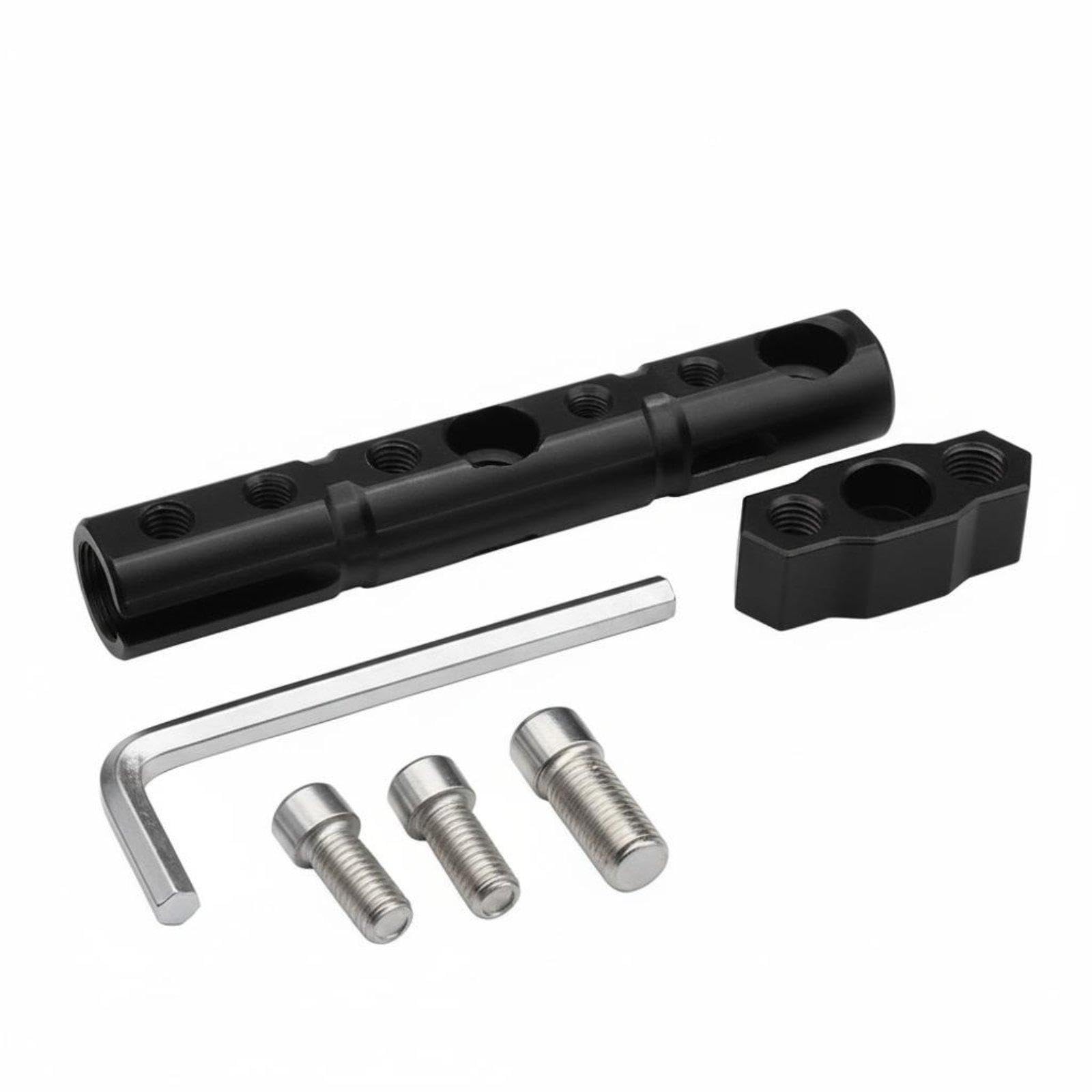 Rearview Mirrors Extension Crossbar Multifunctional Rearview Mirrors Mount Aluminum Alloy Multi-Function Expansion Bracket Black-image-32