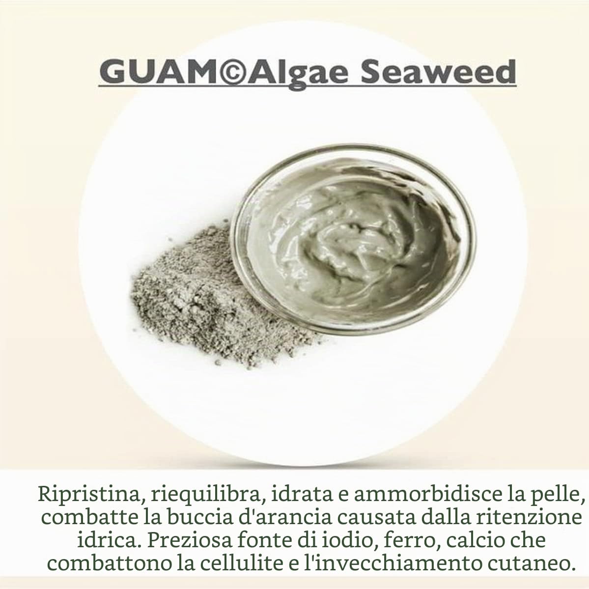 Guam Fanghi d'Alga Pelli Sensibili-Capillari Fragili, Anticellulite