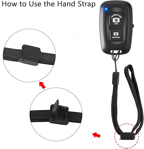 Miniatura 8 de Clicker para teléfono celular, control remoto de cámara (paquete de 2) para fotos y videos, obturador remoto inalámbrico compatible con