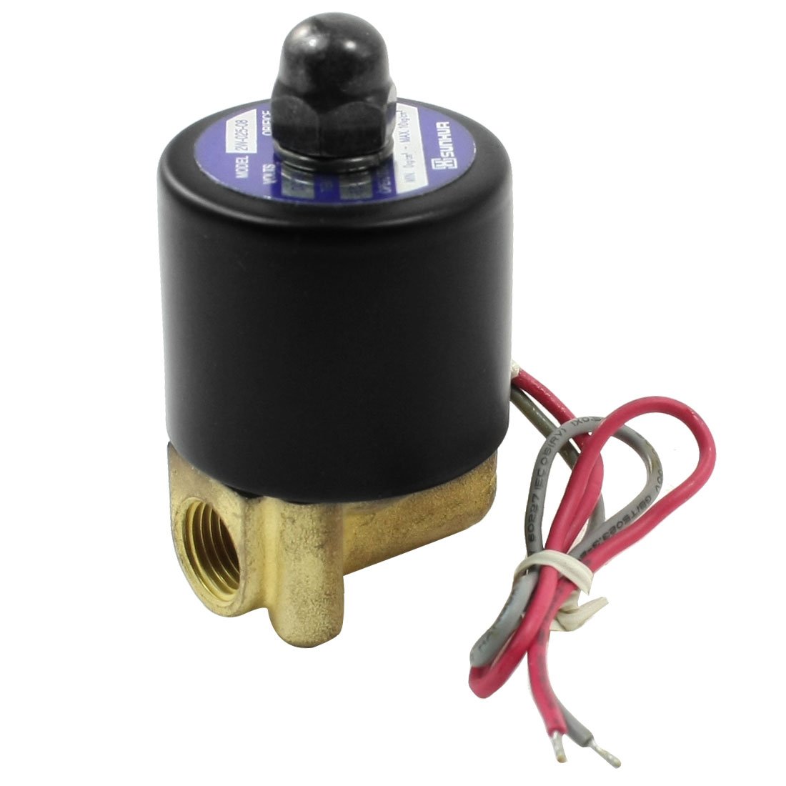 Électrovanne air DC24V 2 voies 1/4" PT pour stopper les fuites de pression d'air