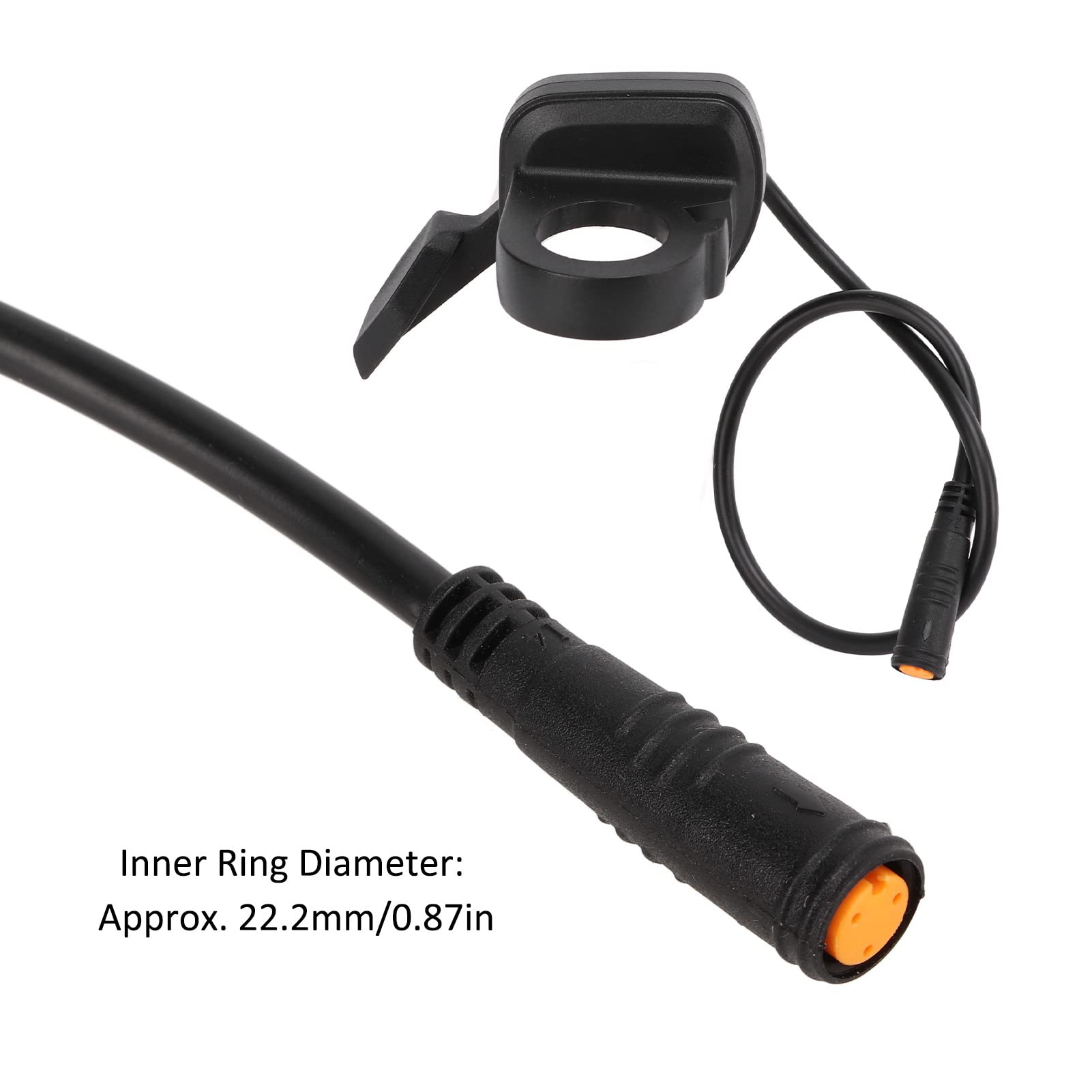 Acelerador De Pulgar Para Bicicleta Eléctrica - Compatible Izquierda/derecha, Material ABS, Cable De 168 Cm