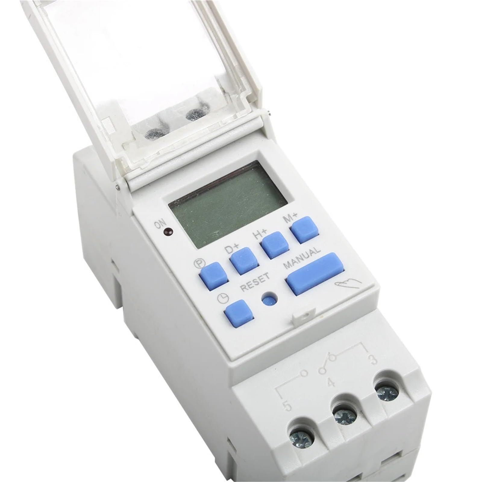 1PCS Timer switch din rail mount relay digital TP8A16 weekly clock programmable electronic microcomputer 220V48V 30A 12V AC(Lock-36V)